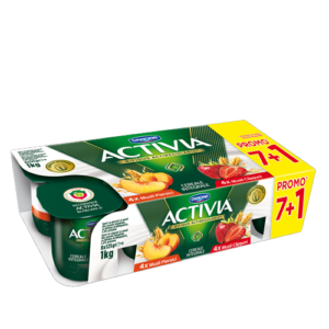 ACTIVIA 8pack Musli_Strawberry_Peach ( 5941209002141 )