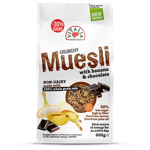 VI. CRUNCH MUESLI ME BANANE CHOKOLLAT 10X600G