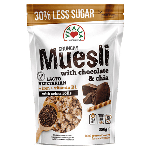 VI. CRUNCH MUESLI ME BANANE CHOKOLLAT 6X375G