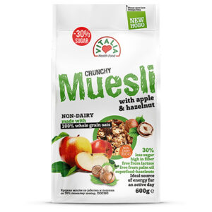 VI. CRUNCH MUESLI ME LAJTHI DHE MOLLE 10X600G