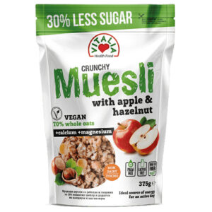 VI. CRUNCH MUESLI ME LAJTHI DHE MOLLE  6X375G