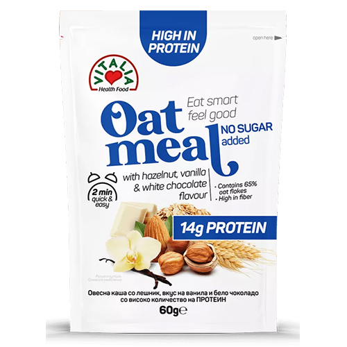 VI. OAT MEAL PROTEINS HAZELNUT VANILLA WHITE CHOCO FLAVOUR (5310099023114)