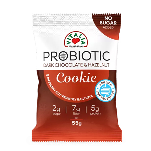 VI. PROBIOTIC COOKIE WITH MILK COCOA COATING, DARK CHOCO AND HAZELNUT (5310099022636)