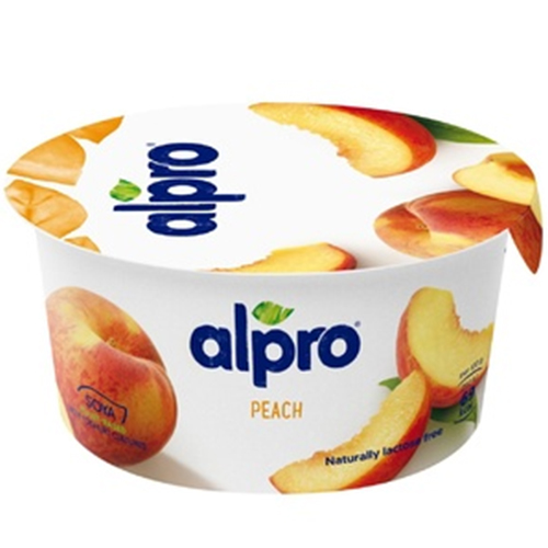AS. ALPRO YOGURT SOYA PEACH 6X150G (5411188126393)