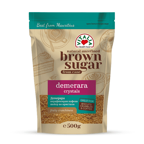 VI. DEMERARA - UNREFINED CRISTALIZED LIGHT BROWN SUGAR 10X500G